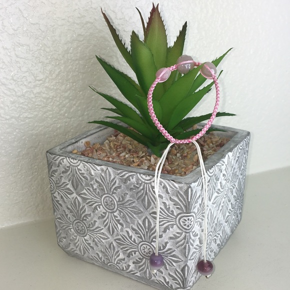 Handmade Chinese Knotting Bracelet W/ Glass Beads - Picture 6 of 8